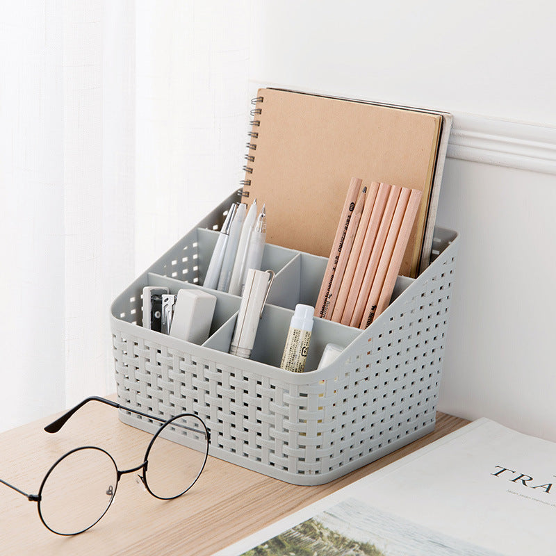 Rattan cosmetic storage box