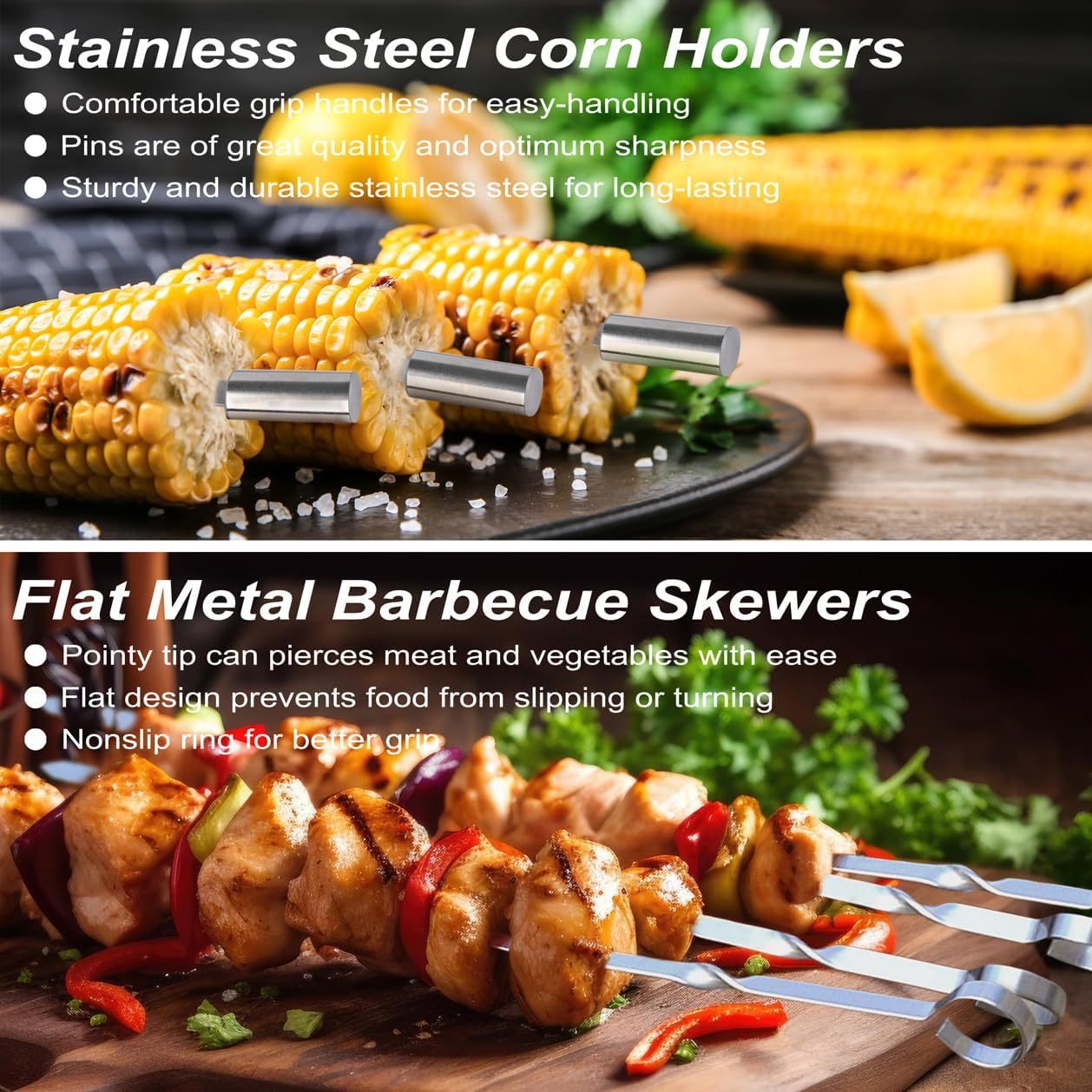 POLIGO 29 PCS BBQ Grill Accessories Stainless Steel BBQ Tools Grilling Tools Set With Storage Bag For Fathers Day Dads Birthday Presents - Camping Grill Utensils Set Ideal Grilling Gifts For Men Women