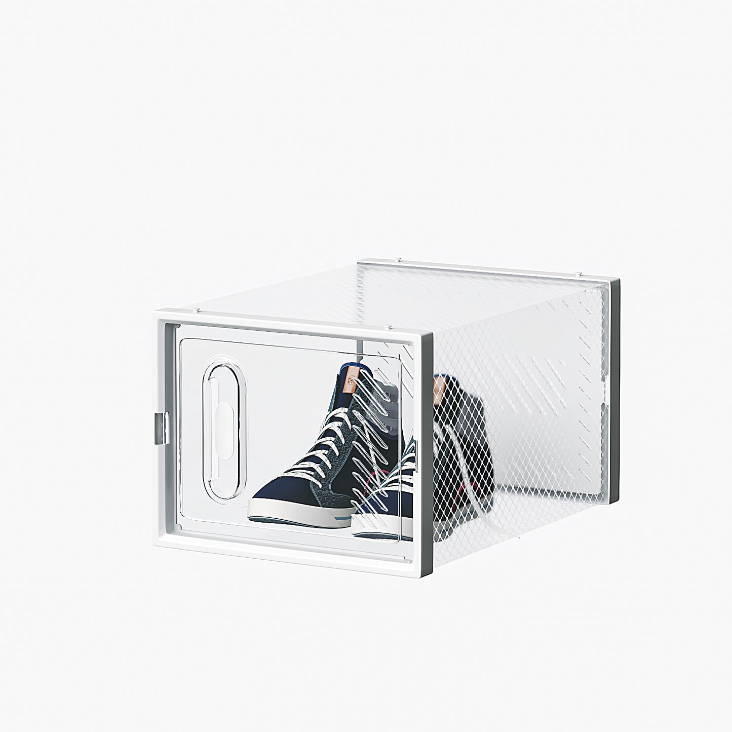 White Medium 18PCS 35x25x19cm Shoebox, Plastic, Mesh, Free Combination